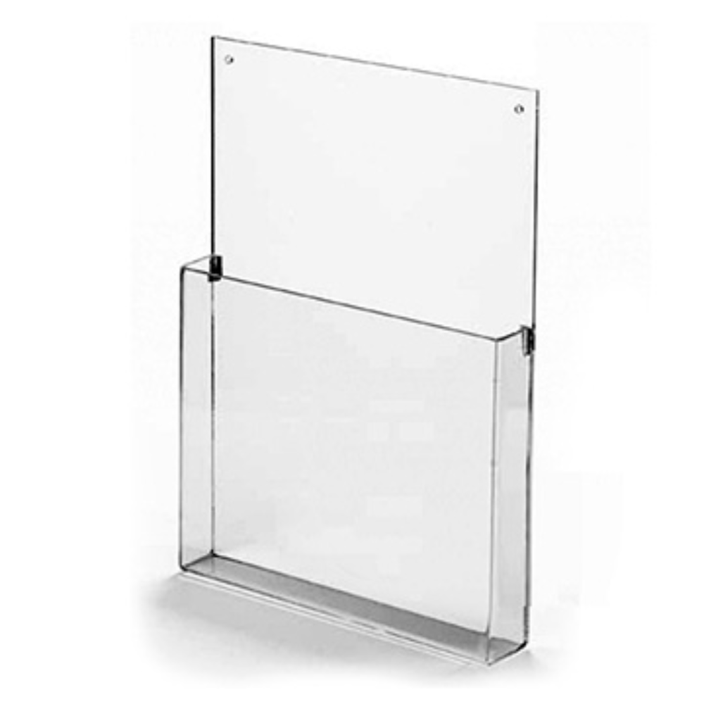 KIT DE 20 DISPLAY PORTA FOLDER E FOLHETO DE PAREDE - PARA FOLHA A6, , large